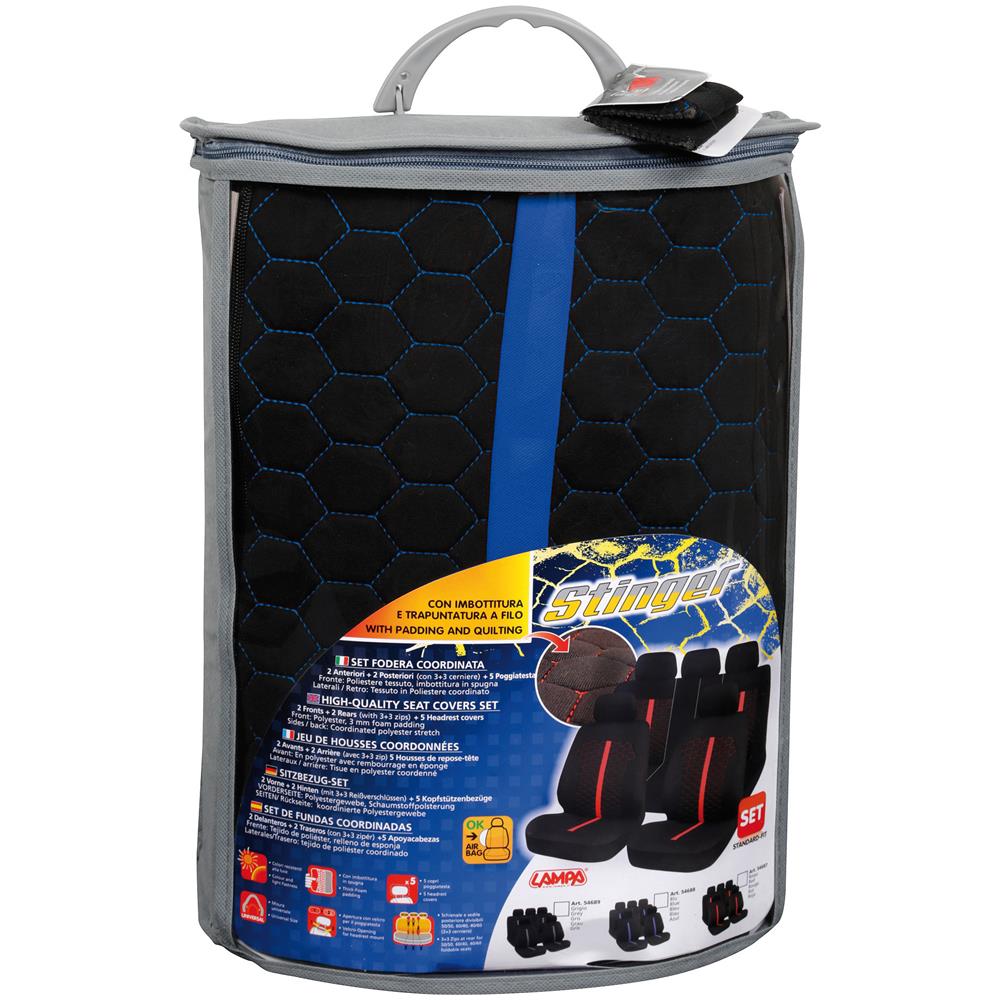 Set Fodere Stinger Nero / Blue - Foto 6