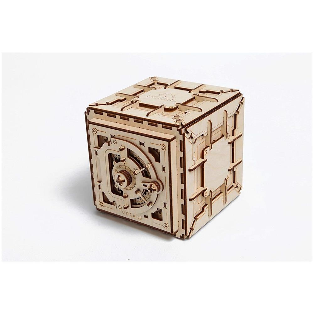 Puzzle in Legno 3D - Cassaforte da Costruire con Combinazione - 179 Pezzi - Foto 2