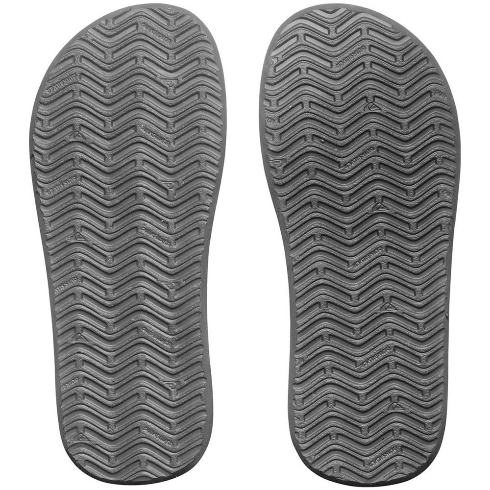 Infradito Quiksilver Monkey Abyss Nero Nero Marrone (eu 45 / Us 12, Nero)  - Foto 4