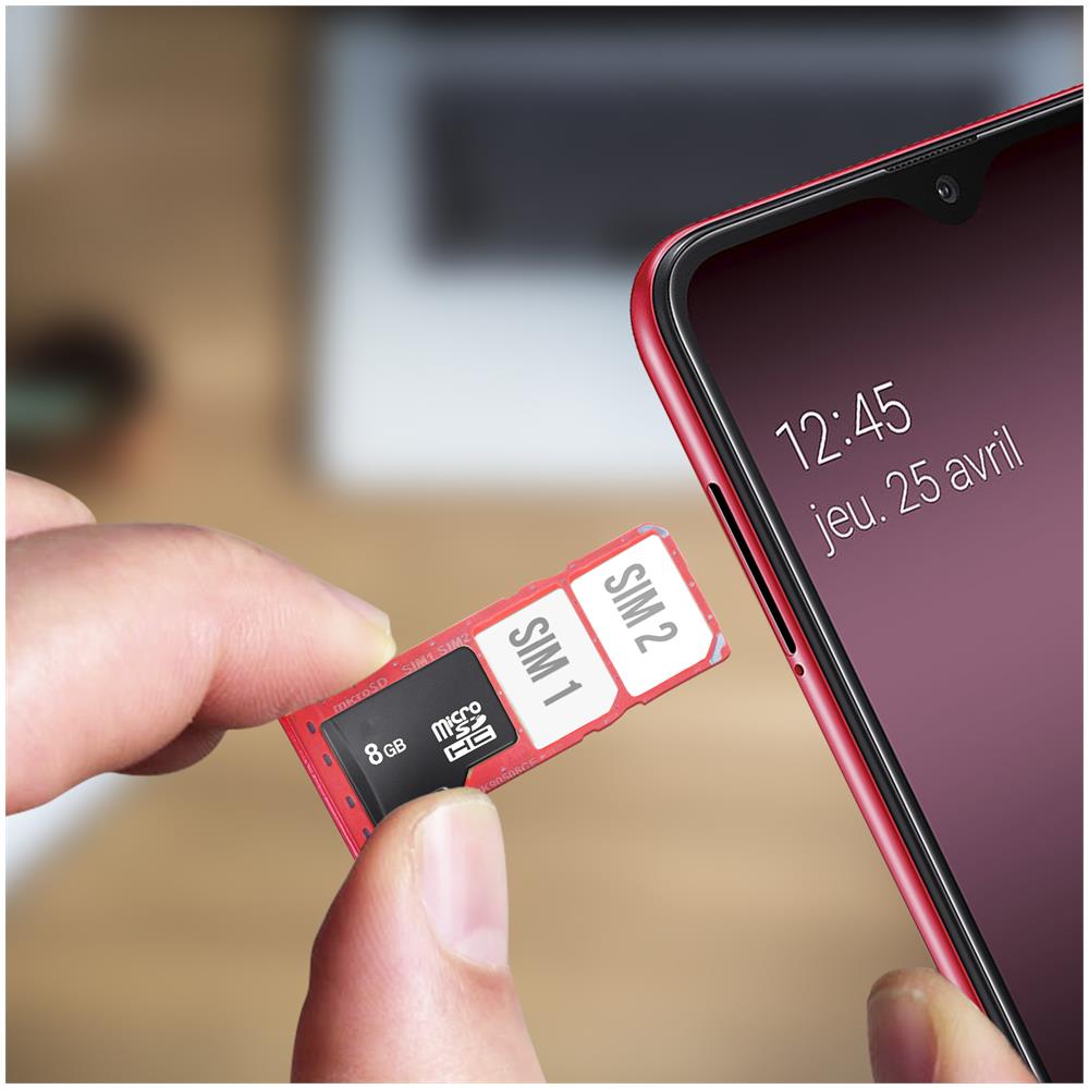 Slot Scheda Nano Sim + Microsd Samsung Galaxy A10 – Rosso - Foto 2