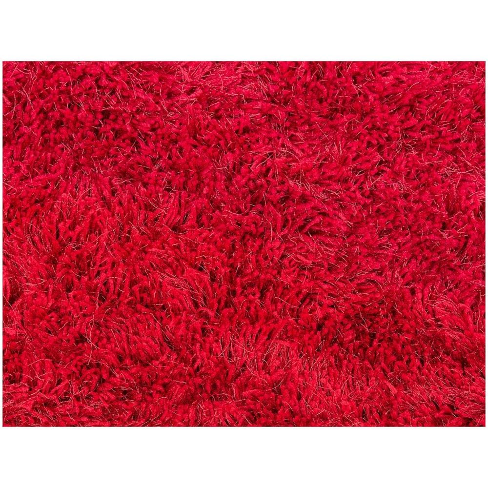 Tappeto Pelo Lungo 140 X 200 Cm Rosso Cide - Foto 2