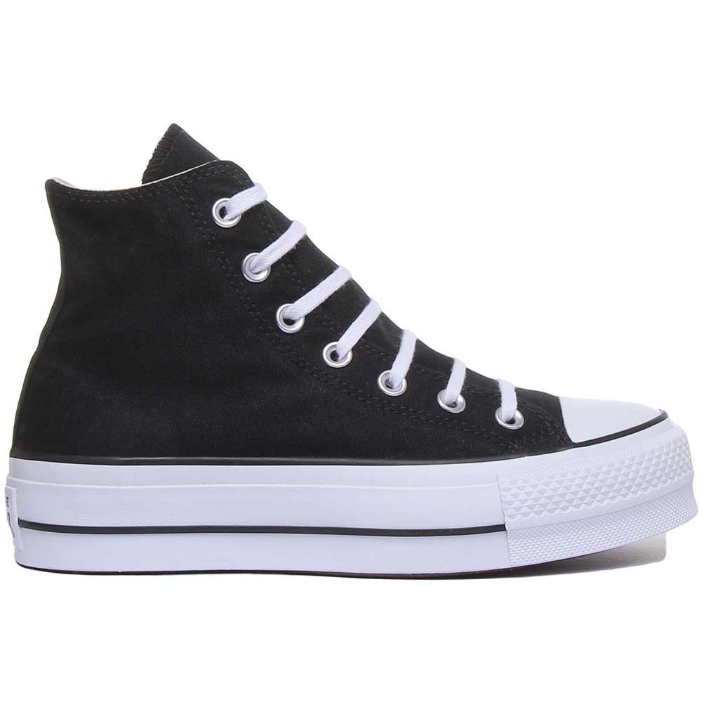 Chuck Taylor All Star Lift Hi 560845c, Donne, Nero, 41 - Foto 2