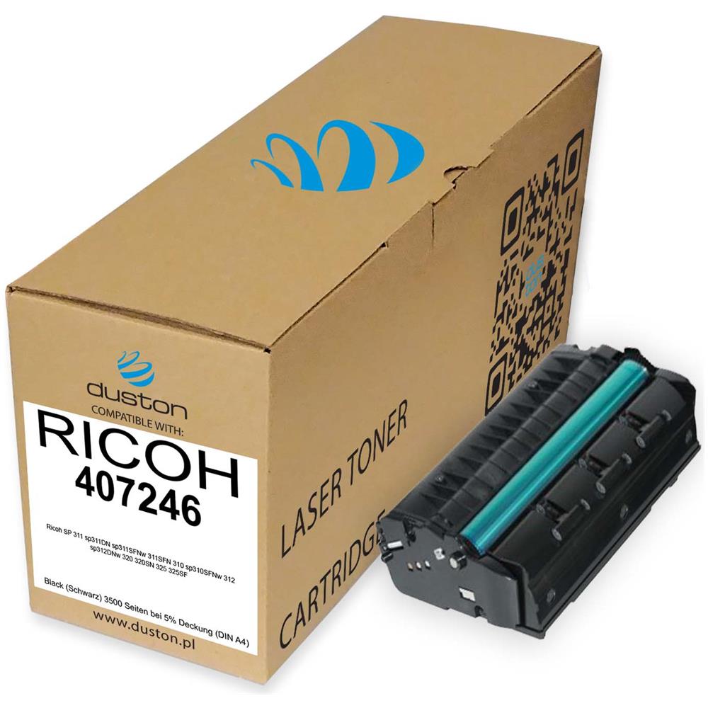 TONER COMPATIBILE - 5x 407246 Negro Compatible Con Ricoh Sp311 Sp311dn Sp311sfnw Sp311sfn Sp310 Sp310sfnw Sp312 Sp312dnw Sp320 Sp320sn Sp325 Sp325sf - Foto 2