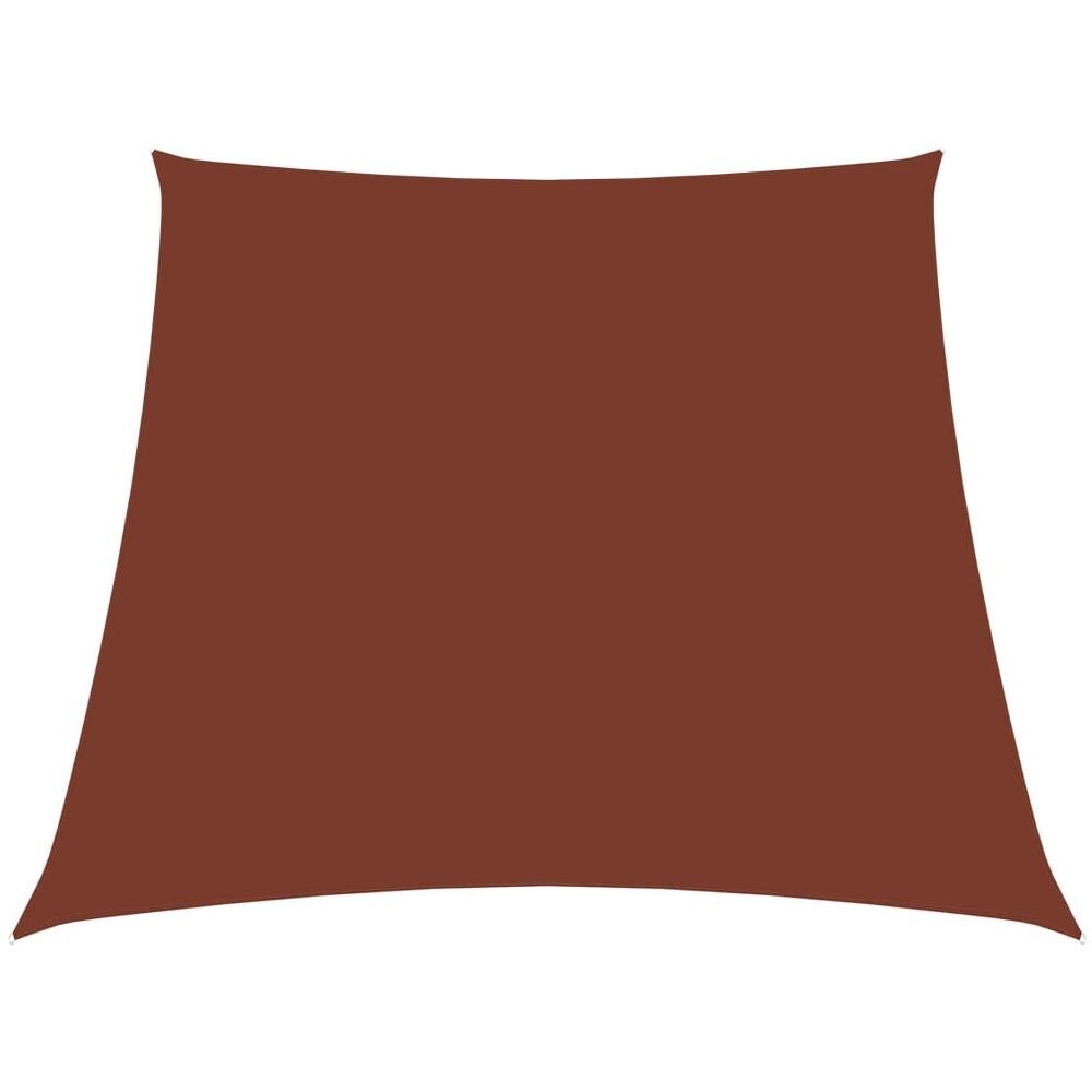 Parasole a Vela in Tela Oxford a Trapezio 2/4x3 m Terracotta - Foto 1