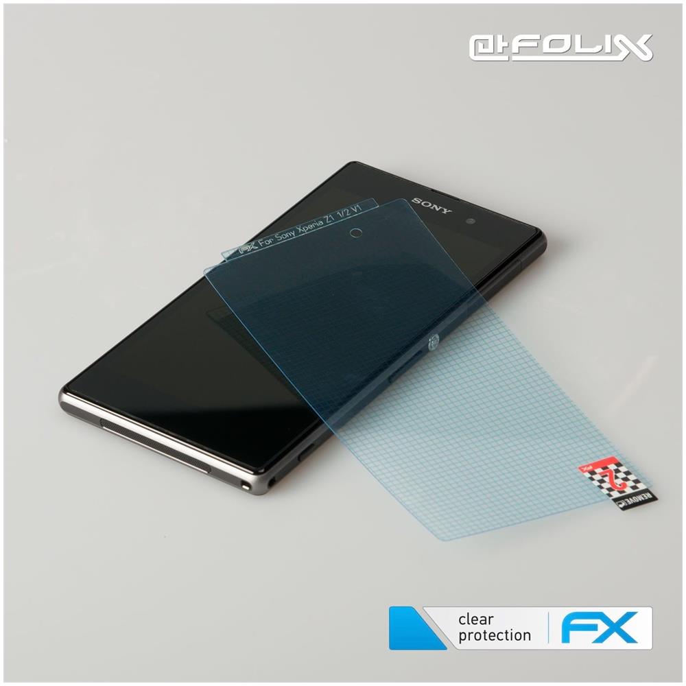 Protezione Pellicola Dello Schermo Compatibile Con Sony Xperia Z1 Pellicola Protettiva, Ultra-trasparente Fx Proteggi Schermo (set Di 3)  - Foto 3