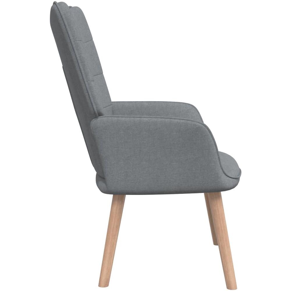 Poltrona Relax Grigio Chiaro in Tessuto - Foto 2