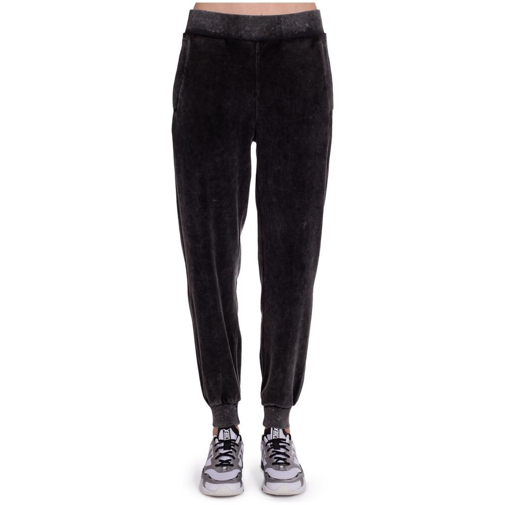 Pantaloni Jogging Donna In Velluto Lavato - Foto 1