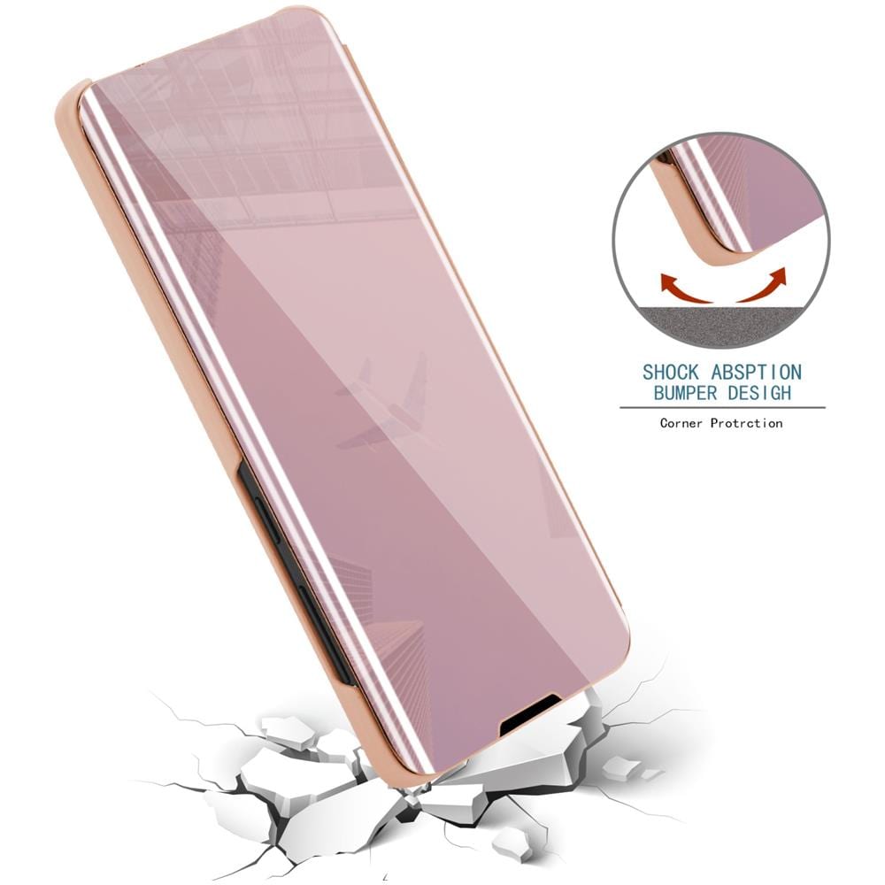 Custodia Compatibile Con Xiaomi Redmi 10 / Redmi Note 11 4g In Kunzit Rosa - Clear View Specchio Coperchio Protettivo Con Funzione Di Supporto Protezione A 360 Gradi - Foto 7