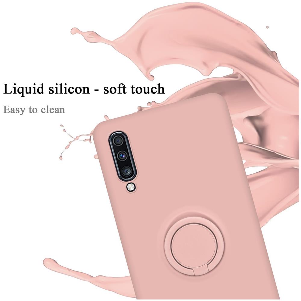 Cadorabo Custodia Compatibile Con Samsung Galaxy A70 / A70s In Liquid Rosa - Coperchio Protettivo In Silicone Tpu Flessibile Con Anello - Foto 2