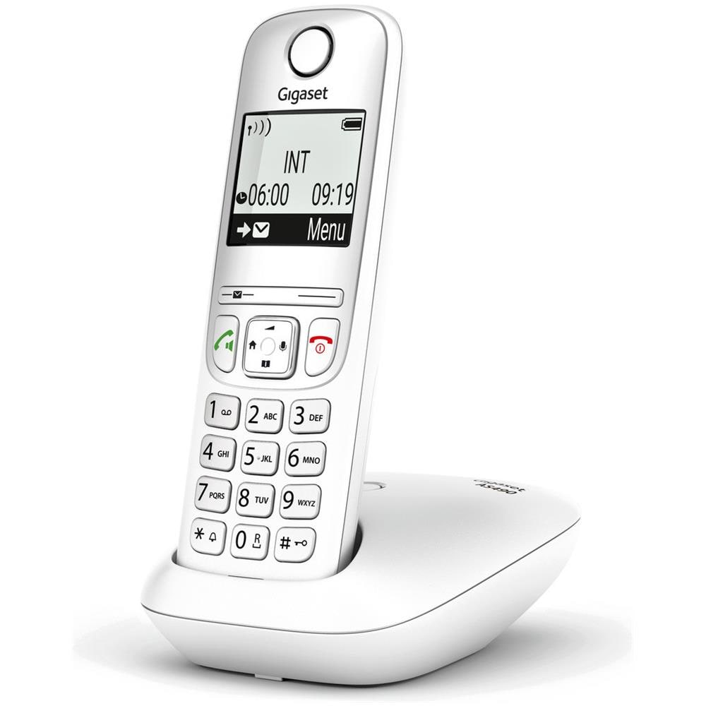 Telefono DECT Cordless AS490 con Identificatore di Chiamata e Vivavoce Colore Bianco - Foto 4