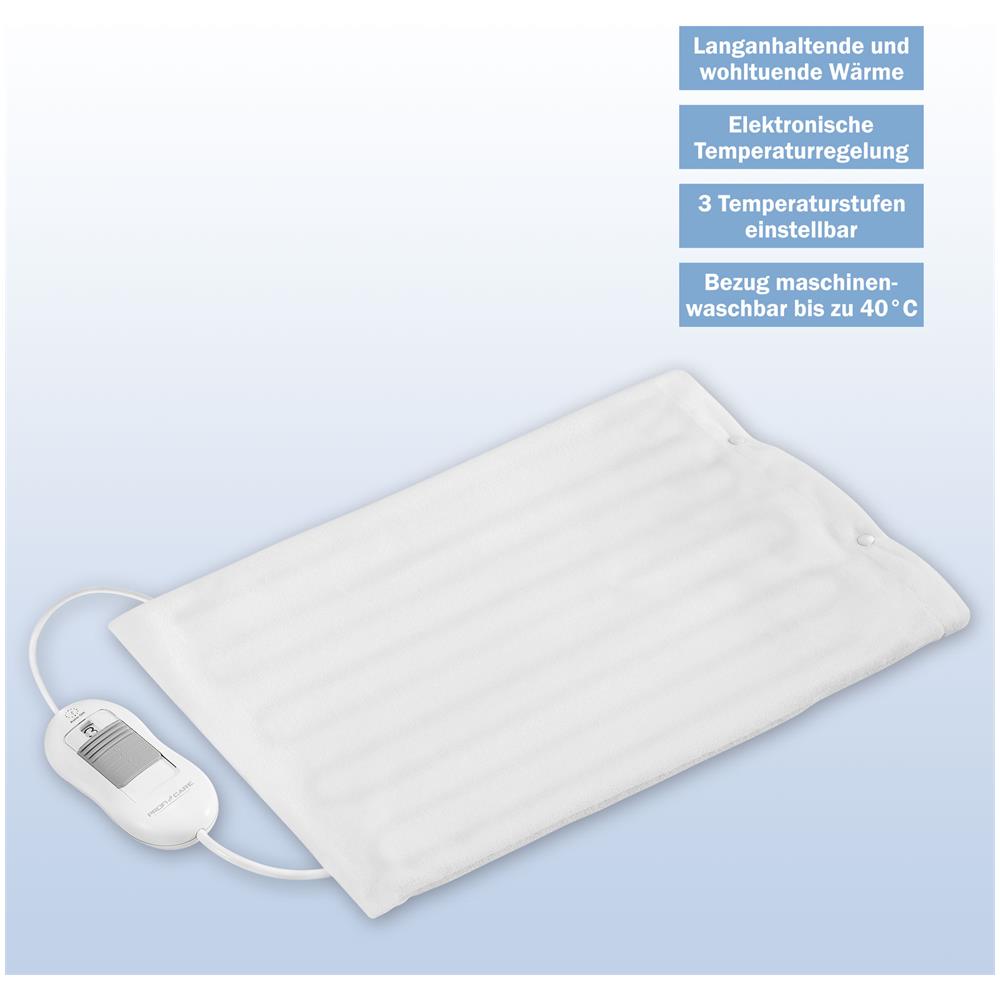 Cuscino Elettrico HK 3059 con 3 Livelli di Temperatura Potenza 100 W Colore Bianco - Foto 2