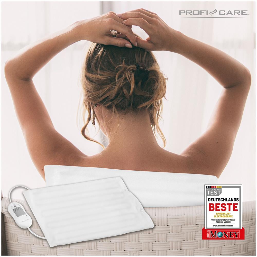 Cuscino Elettrico HK 3059 con 3 Livelli di Temperatura Potenza 100 W Colore Bianco - Foto 1