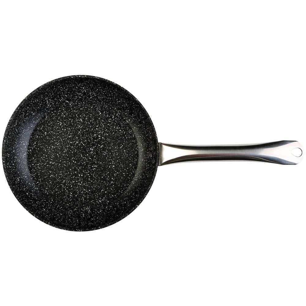 Granite Padella 28 Cm Induzione Antiaderente Ecologico Senza Pfoa, Alluminio Forgiato Nero - Foto 2