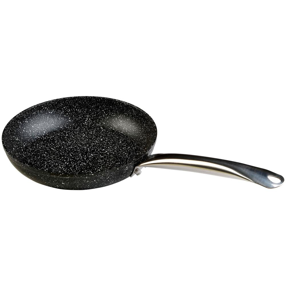 Granite Padella 28 Cm Induzione Antiaderente Ecologico Senza Pfoa, Alluminio Forgiato Nero - Foto 1