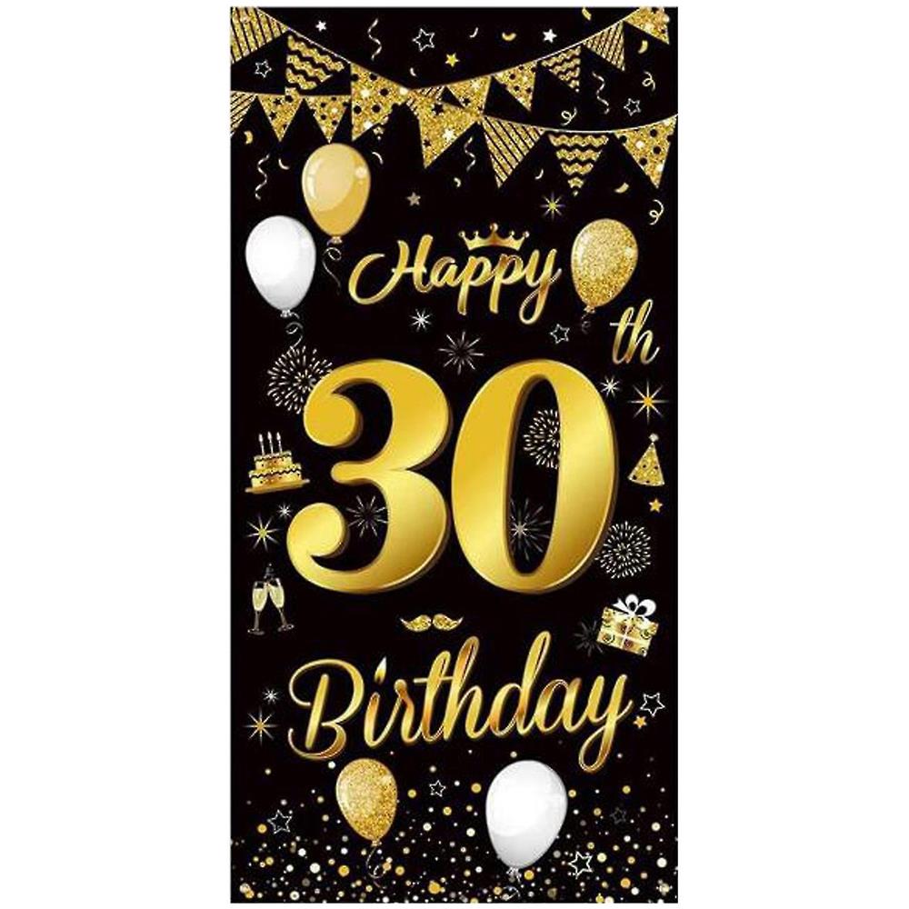 Nome Personalizzato Glitter Oro Festa Di Compleanno Banner Sfondi - Foto 2