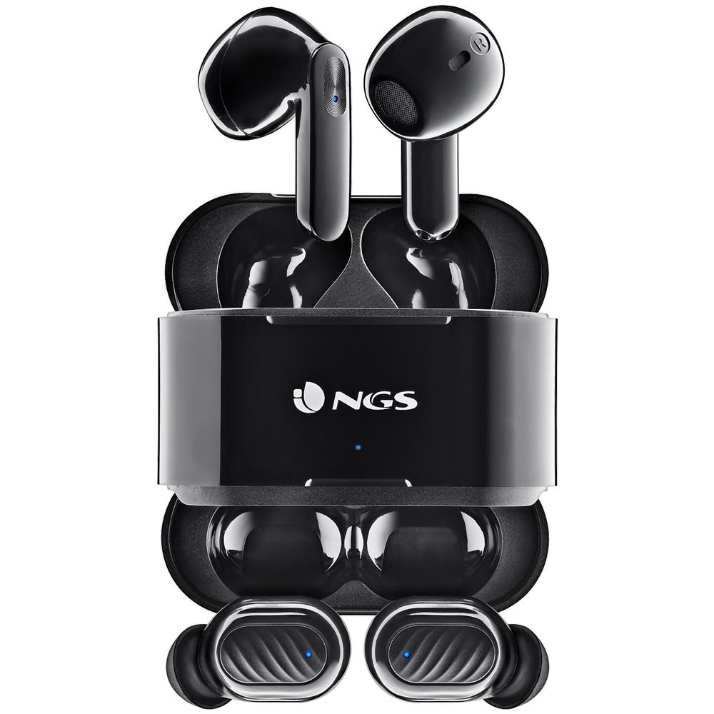 Set 2 Paia Auricolare Wireless Artica Duo con Custodia di Ricarica Colore Nero - Foto 1