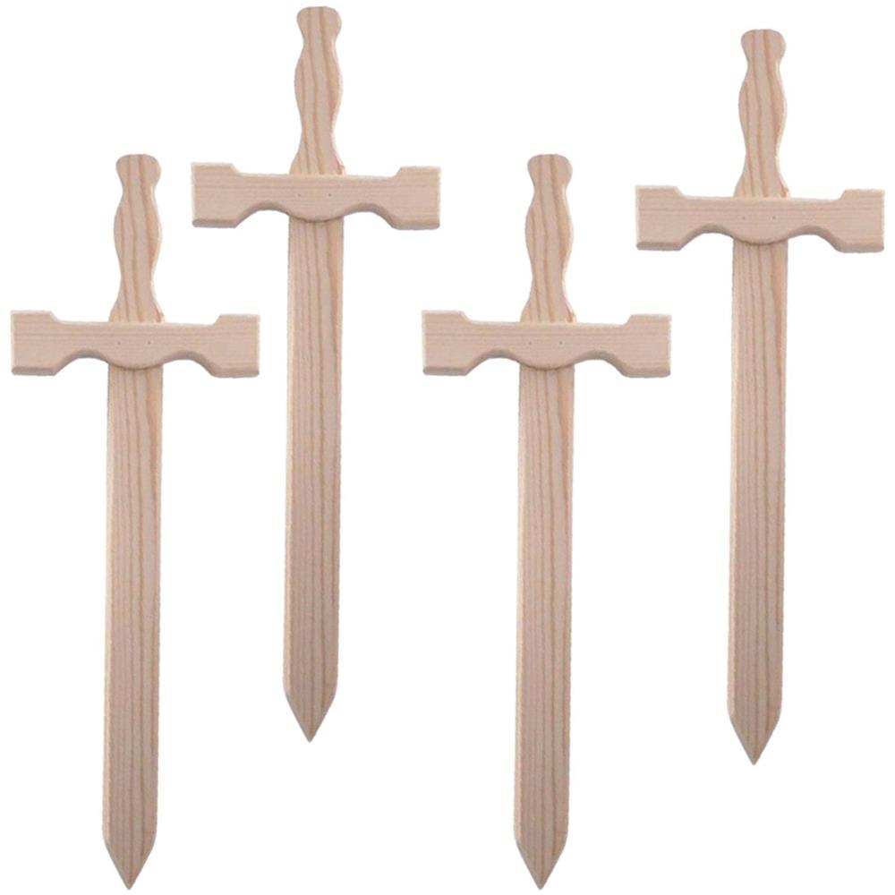 4 Spade Di Legno 39 X 13 Cm - Foto 1