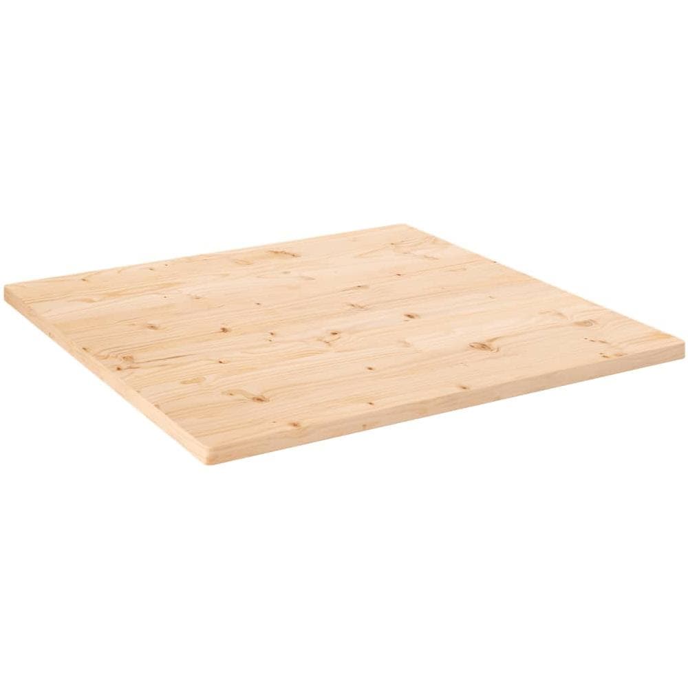 Piano Tavolo 90x90x2,5 Cm In Legno Massello Di Pino Quadrato - Foto 1
