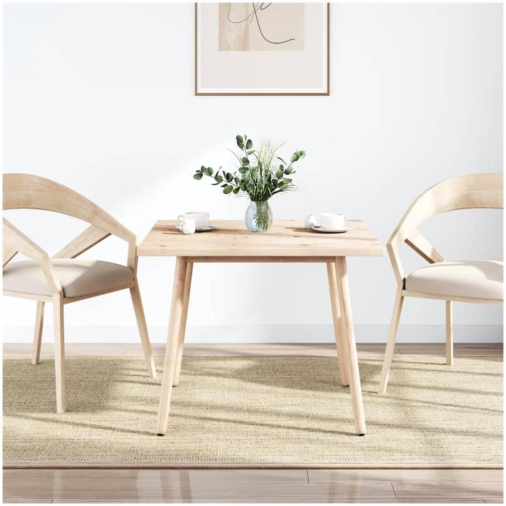 Piano Tavolo 90x90x2,5 Cm In Legno Massello Di Pino Quadrato - Foto 2