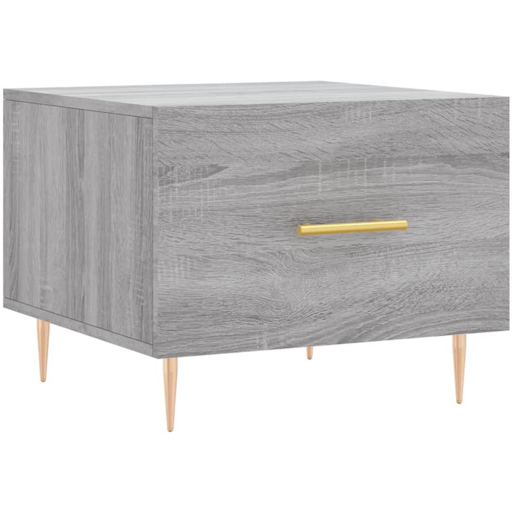 Tavolino Da Salotto Grigio Sonoma 50x50x40 Cm Legno Multistrato - Foto 2