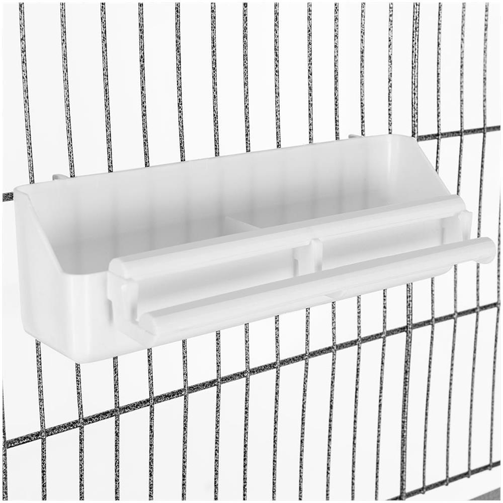 Gabbia Voliera per Uccelli Pappagalli Uccellini Volatili con Ruote 135x78x52cm - Foto 5