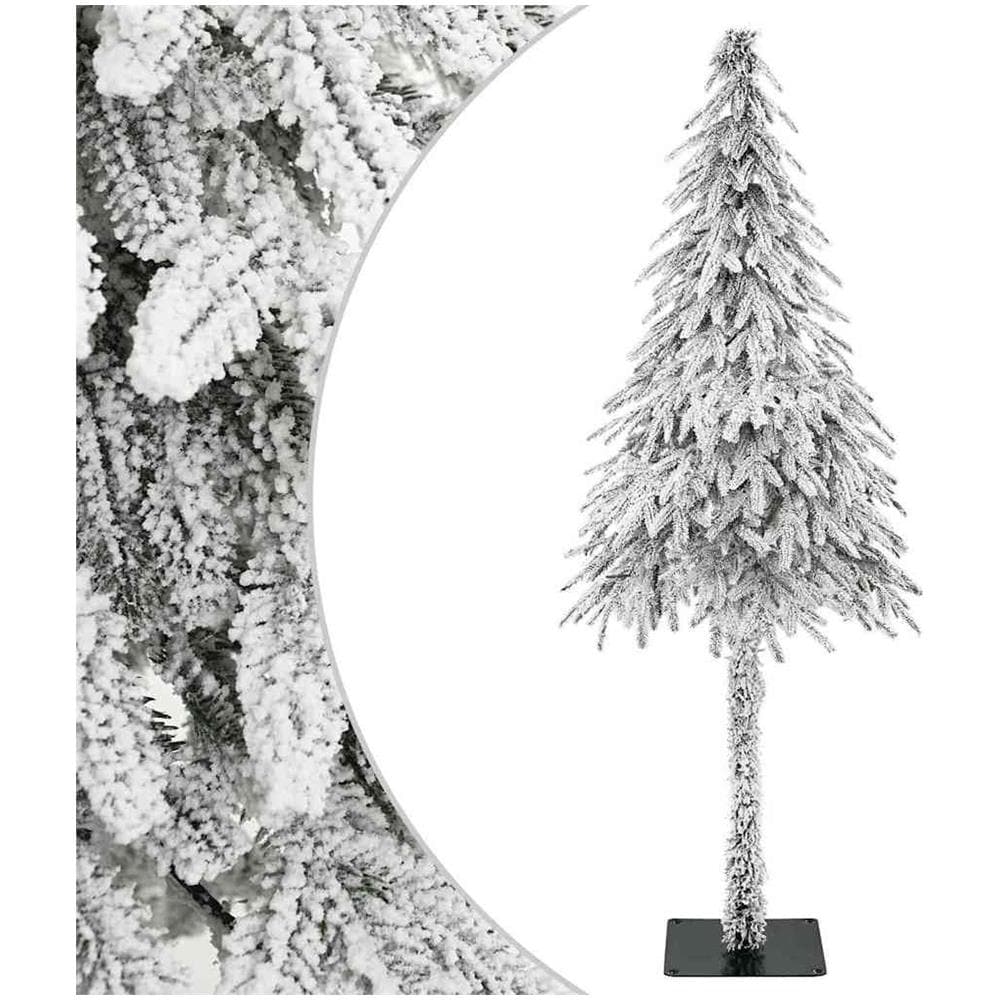 Albero di Natale bianco Bianco PVC 150 cm Albero di Natale bianco - Foto 1