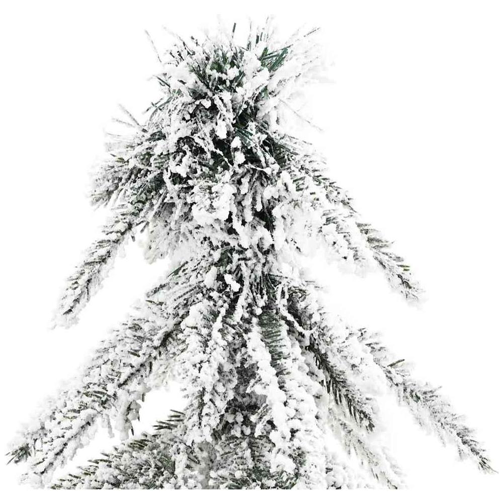 Albero di Natale bianco Bianco PVC 150 cm Albero di Natale bianco - Foto 4