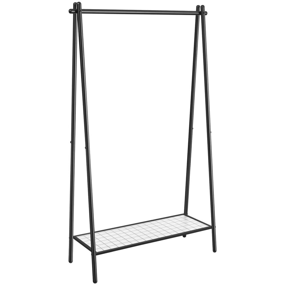 Appendiabiti Valora in acciaio nero con ruote - Foto 1