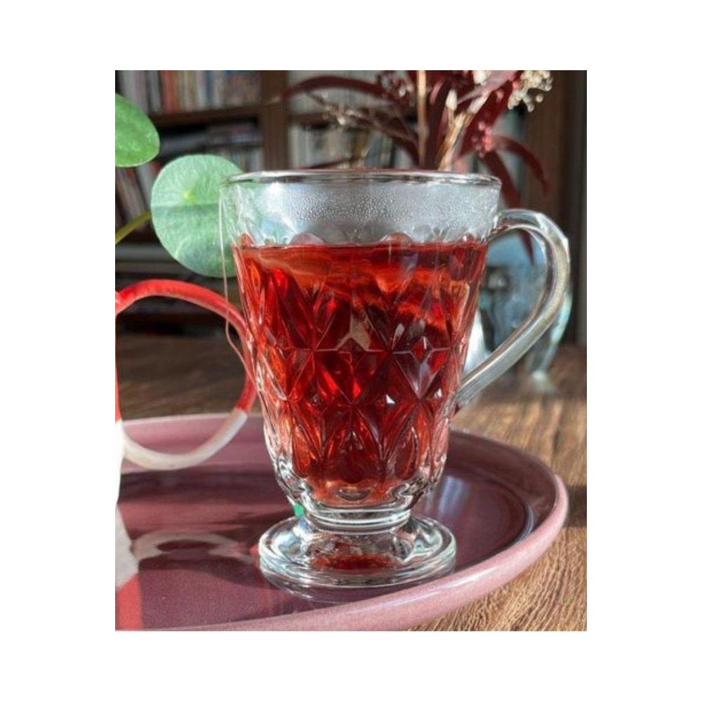 Bicchiere con manico Lyonnais - Elegante bicchiere in vetro pressato - Foto 1