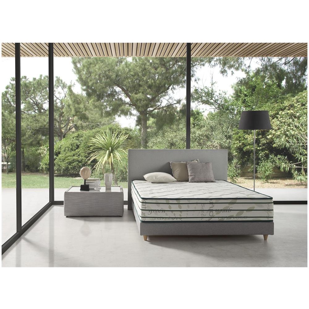 Materasso a Molle Insacchettate 150X180Cm Verde Natura Altezza 29Cm + /-2. - Foto 2