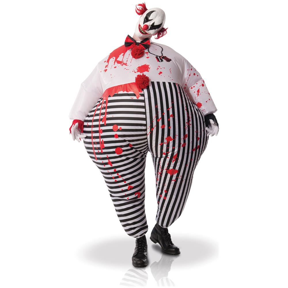 Costume Da Clown Terrificante Gonfiabile Taglia Unica - Foto 1