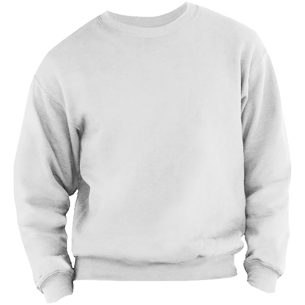 Felpa Girocollo Tinta Unita Uomo (l) (blu Reale)  - Foto 2