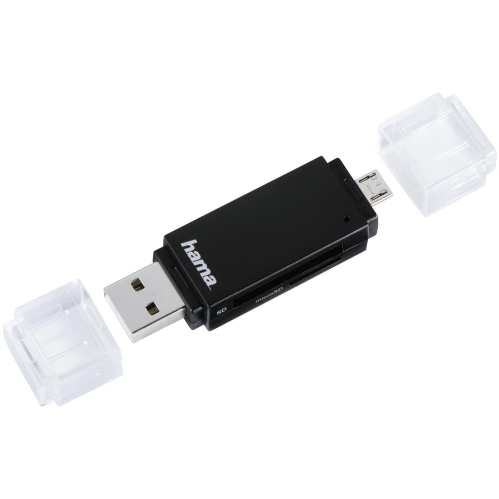 Lettore USB 2.0 Basic, OTG On The Go per Smartphone e Tablet, USB A / USB B Micro, SD, SDHC, SDXC, Micro SD, Micro SDHC - Foto 2