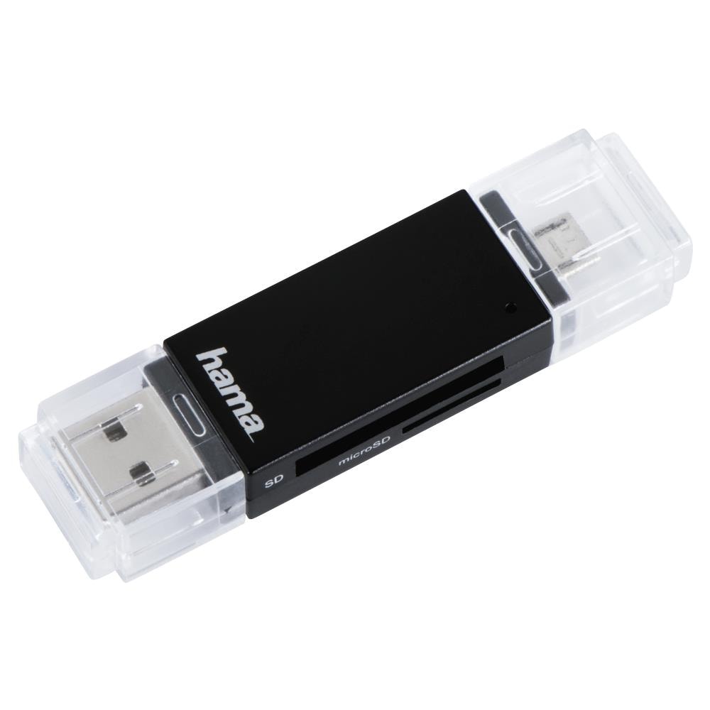 Lettore USB 2.0 Basic, OTG On The Go per Smartphone e Tablet, USB A / USB B Micro, SD, SDHC, SDXC, Micro SD, Micro SDHC - Foto 1