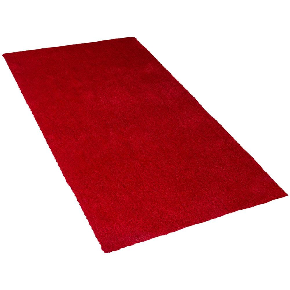 Tappeto Shaggy Rosso 80 X 150 Cm Demre - Foto 1