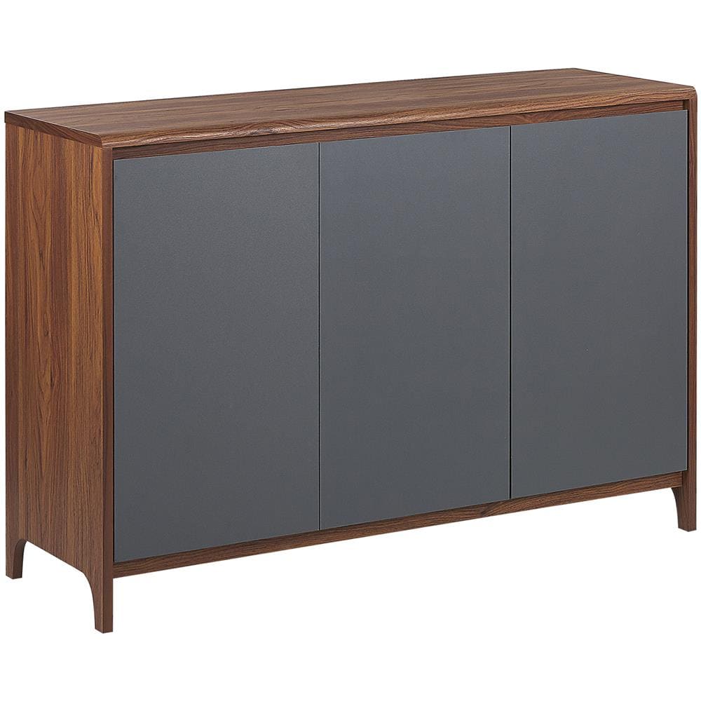 Credenza In Colore Legno Scuro E Grigio Medfort - Foto 1