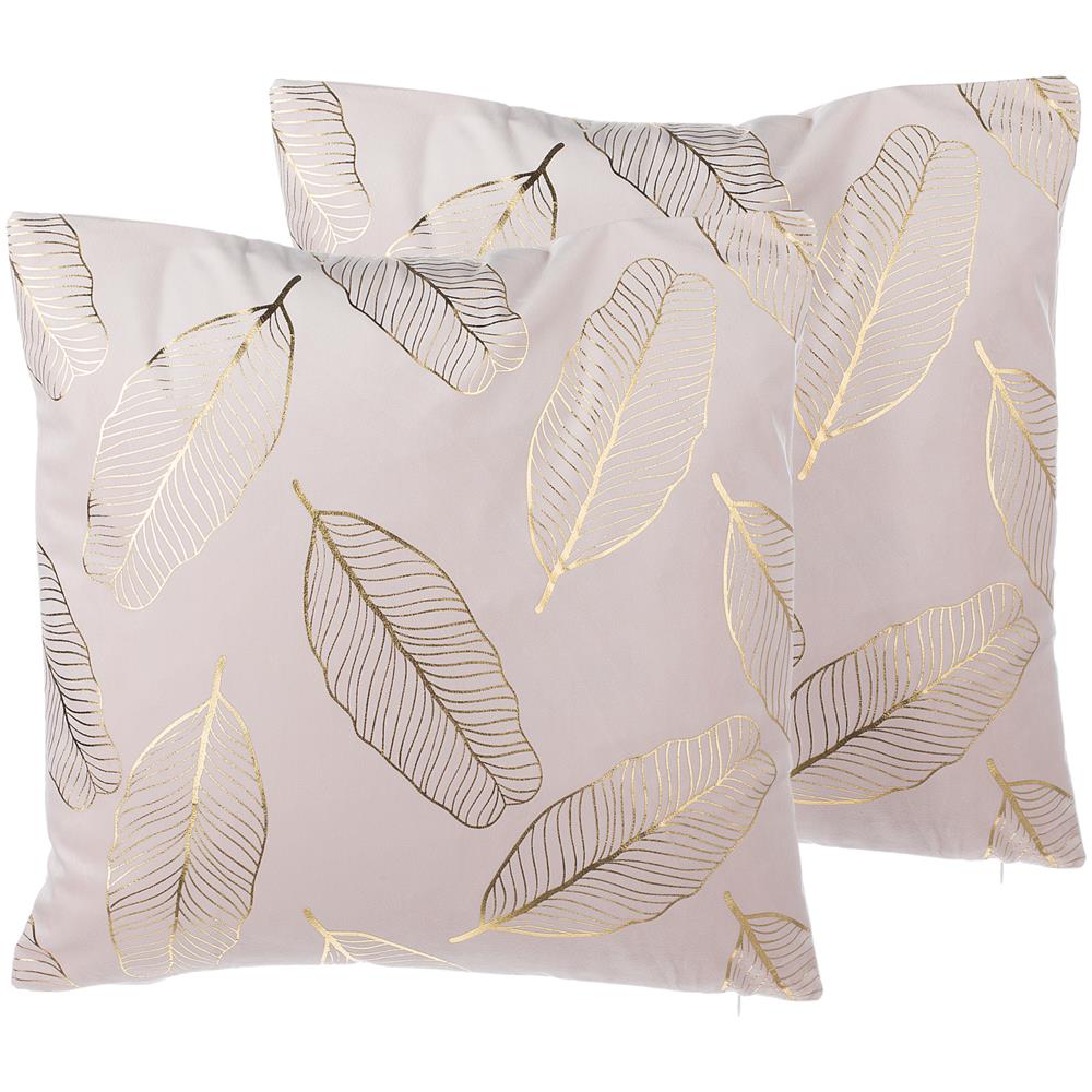 Set Di 2 Cuscini Decorativi 45x45cm Rosa Freesia - Foto 1