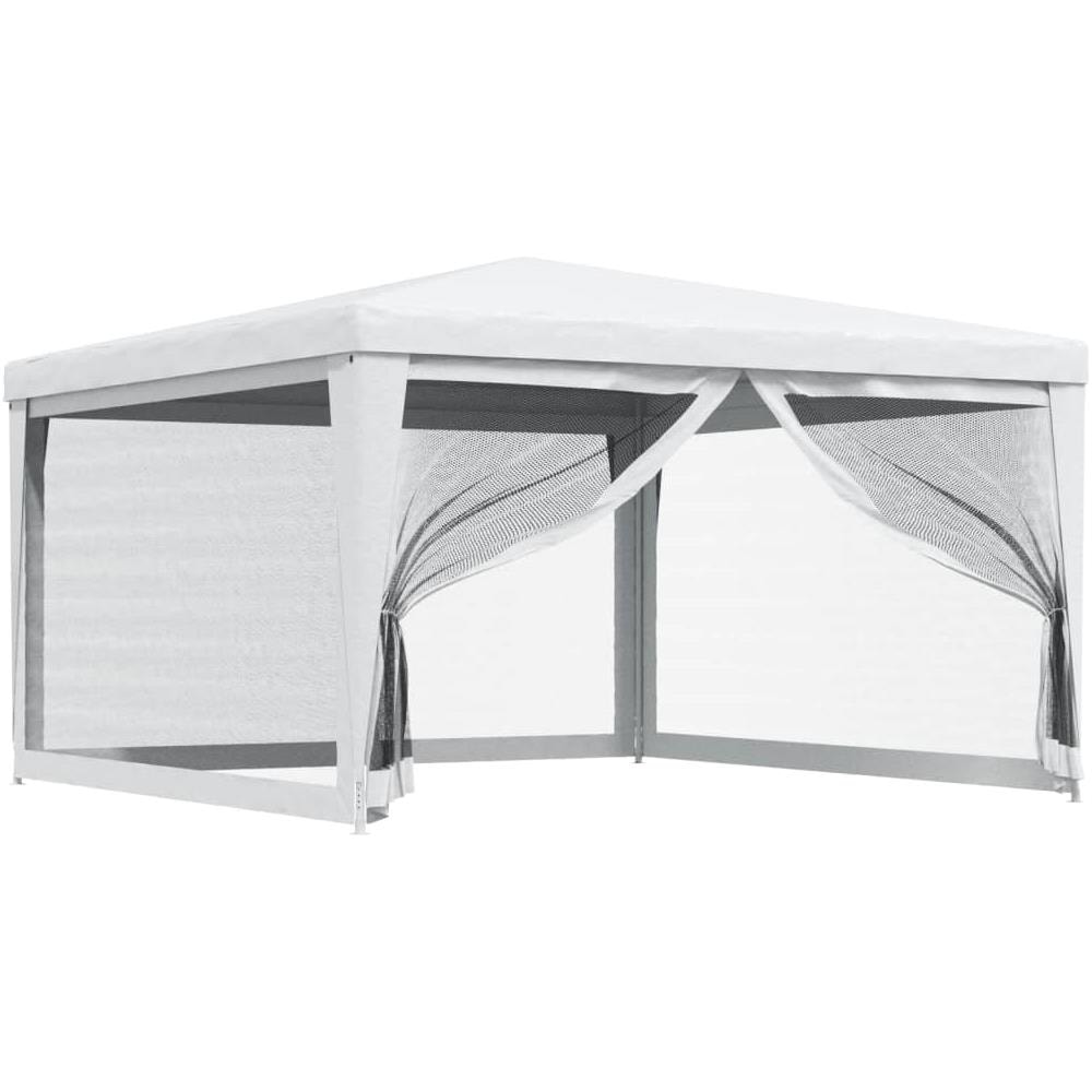Tendone Per Feste Con 4 Pareti In Rete 4x4 M Bianco - Foto 1