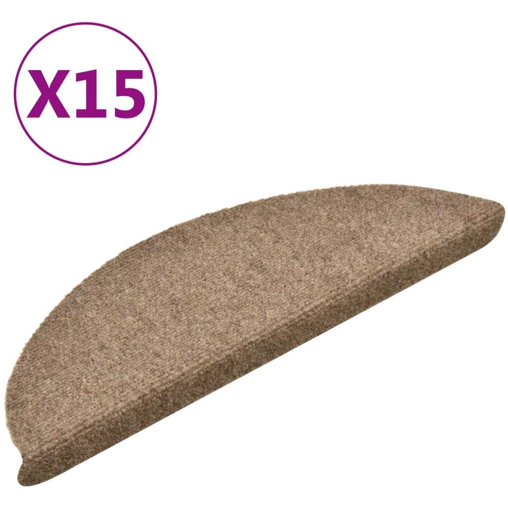 Tappetini Autoadesivi Scale 15 pz Crema 56x17x3 cm Agugliati - Foto 1