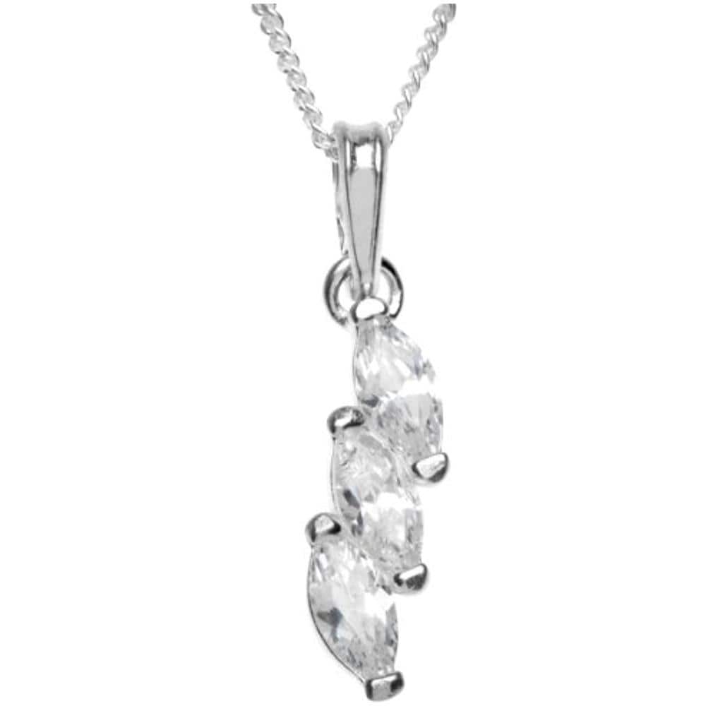 241a201667340 - Catenina Con Pendente Da Donna Con Zirconia Cubica - Argento Sterling 925 - 420 Mm - Foto 1