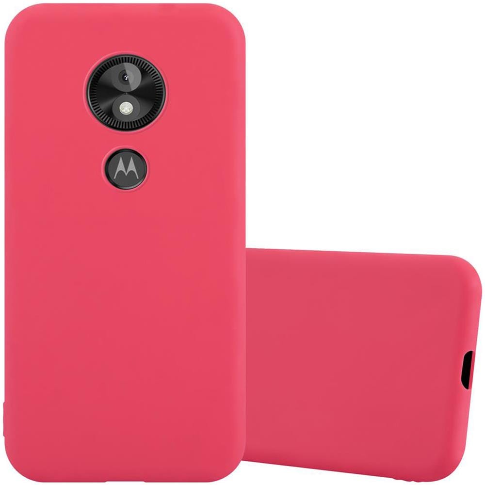 Custodia Compatibile Con Motorola Moto E5 Play In Candy Rosso - Coperchio Protettivo In Silicone Tpu Flessibile - Foto 1