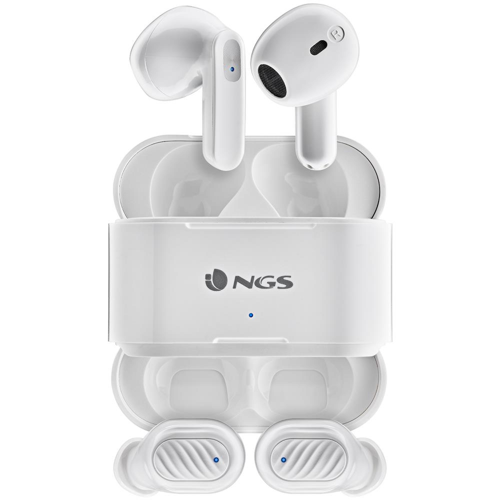 Set 2 Paia Auricolare Wireless Artica Duo con Custodia di Ricarica Colore Bianco - Foto 1