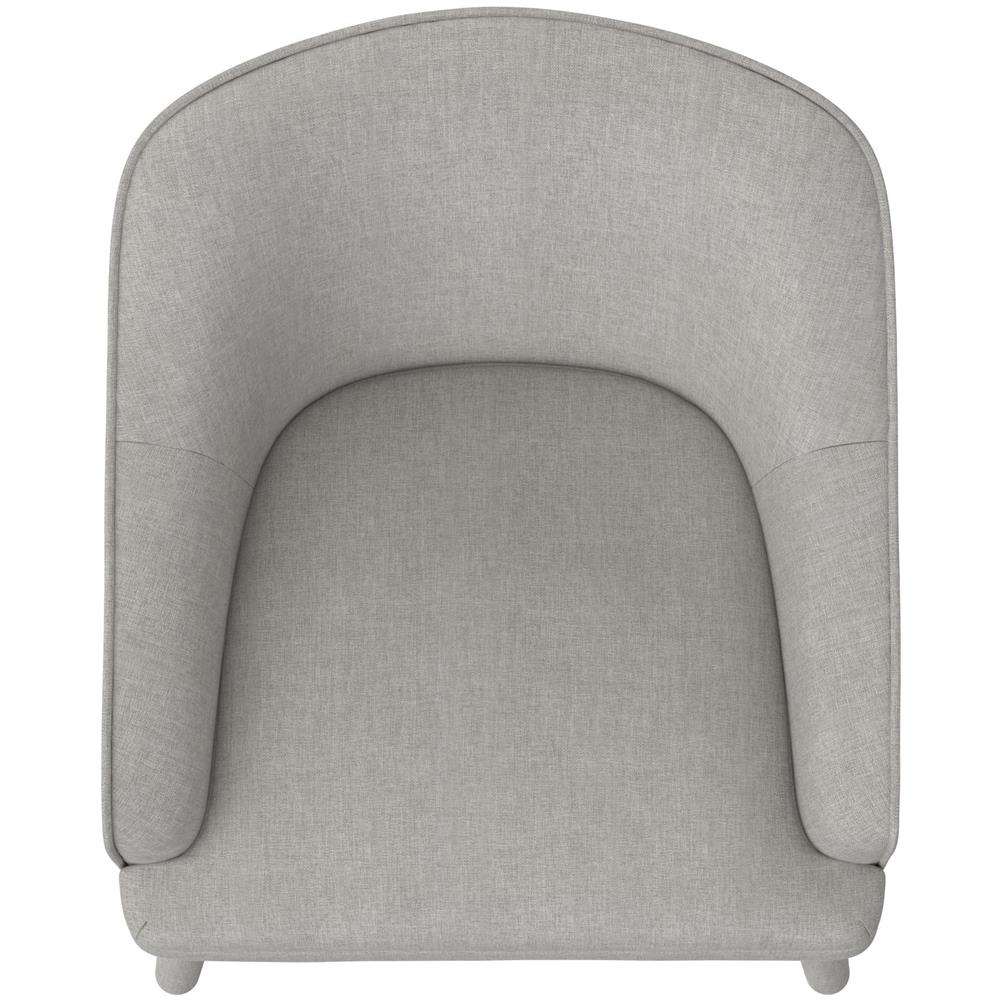 Effie Sedia Accent In Lino Grigio Chiaro - Foto 6