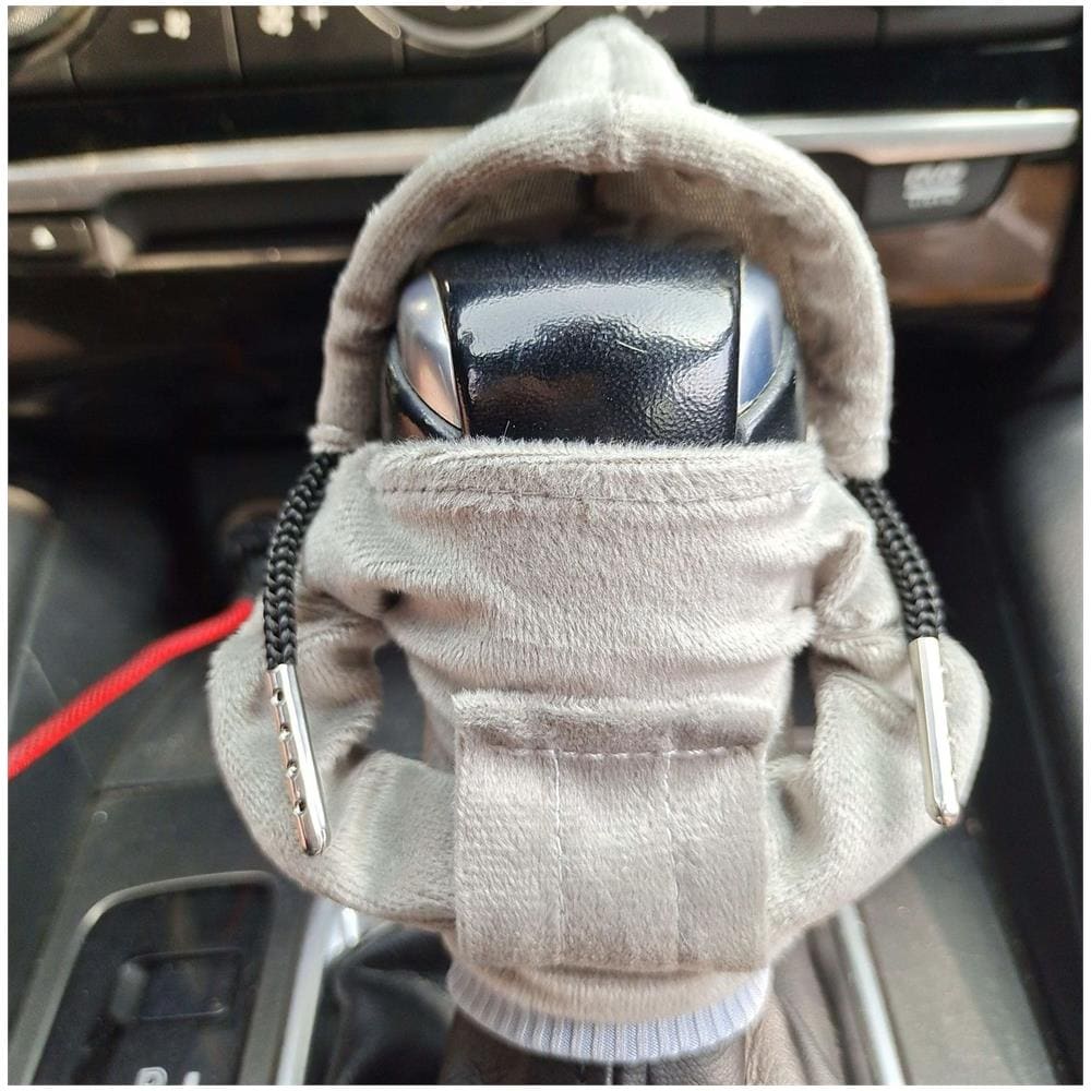 Divertente Copertura Del Cambio Per Auto, Copertura Del Pomello Del Cambio, Arredamento Invernale Per Interni Auto Grey - Foto 2