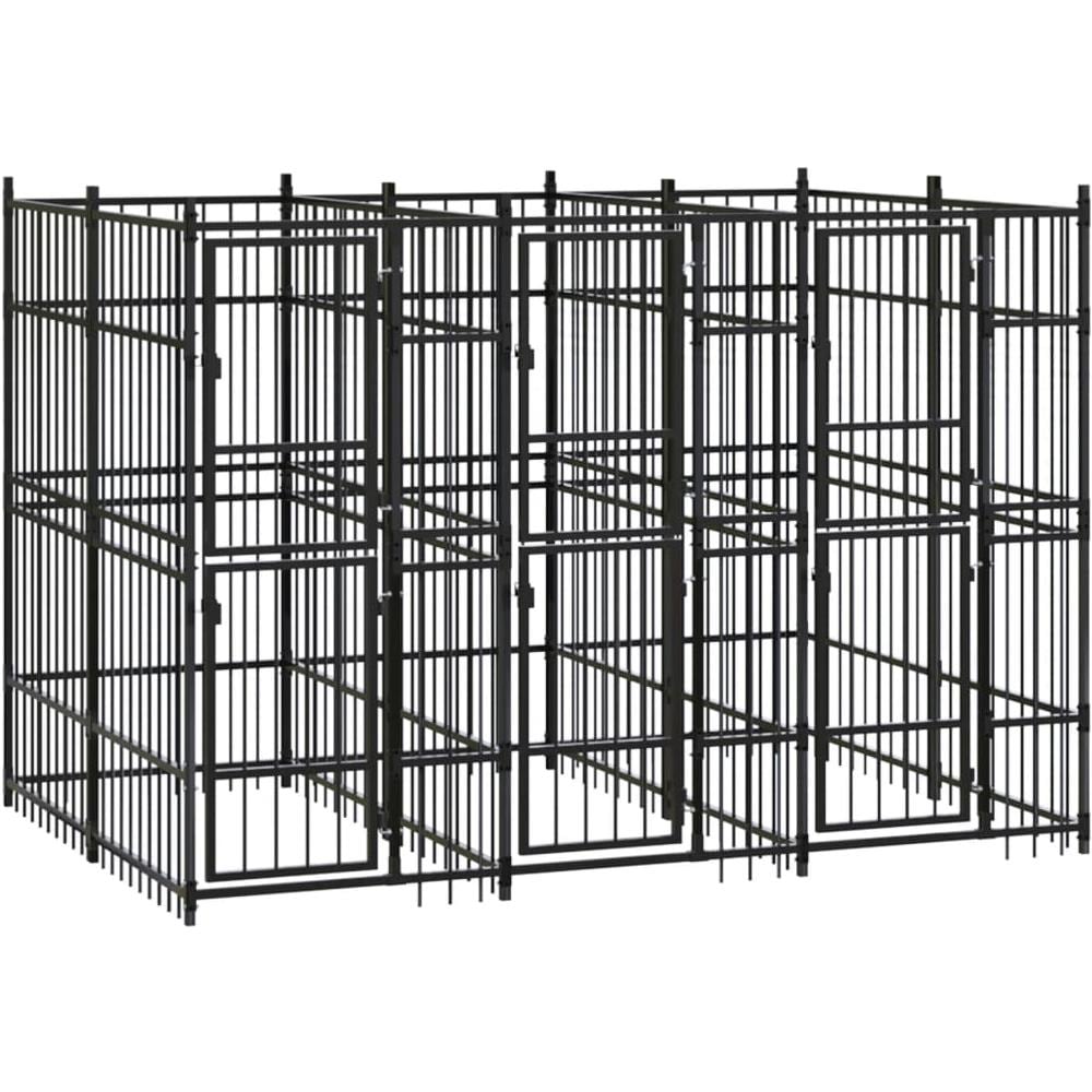 Gabbia Per Cani Da Esterno In Acciaio 5,53 M - Foto 1