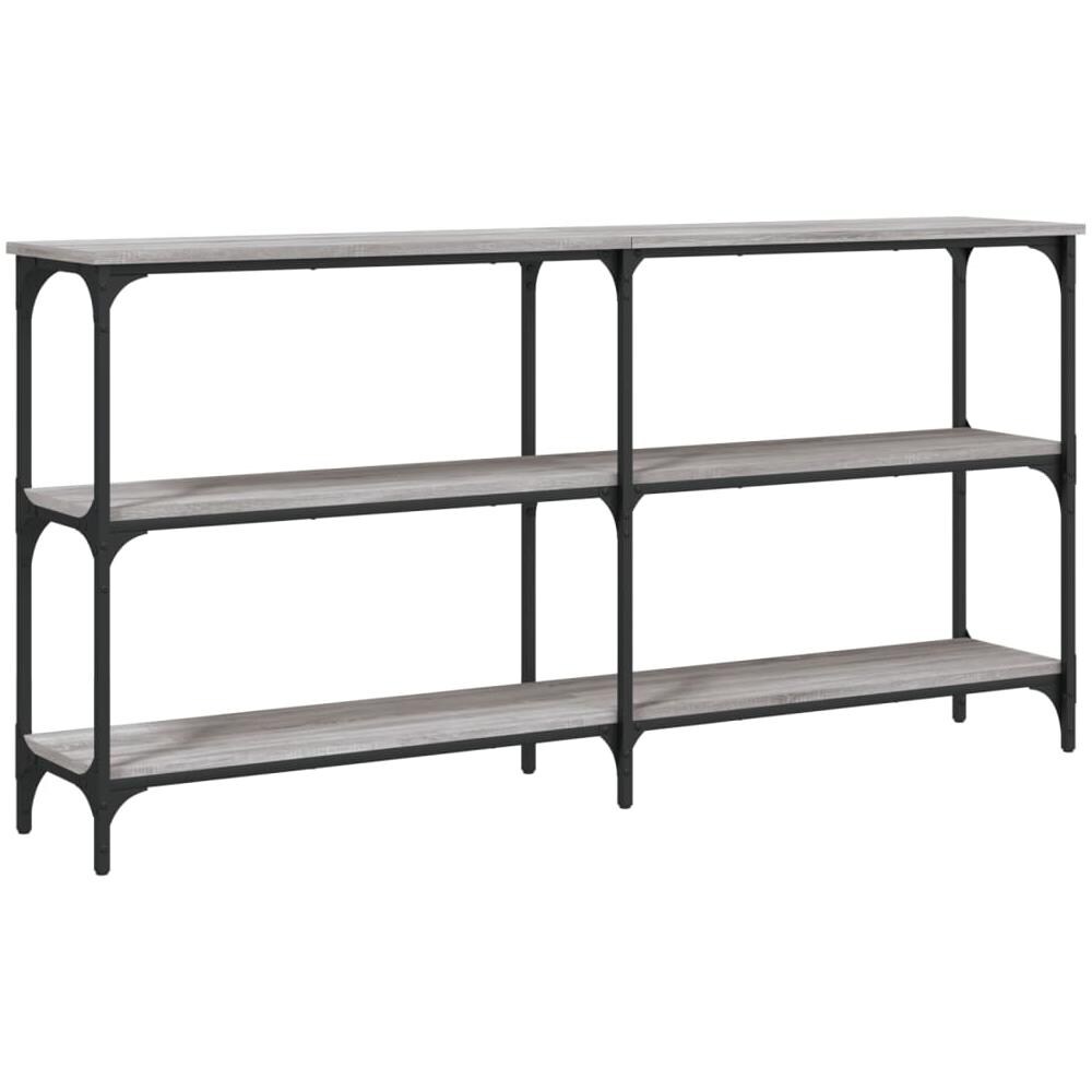 Tavolo Consolle Grigio Sonoma 150x29x75 Cm In Legno Multistrato - Foto 2