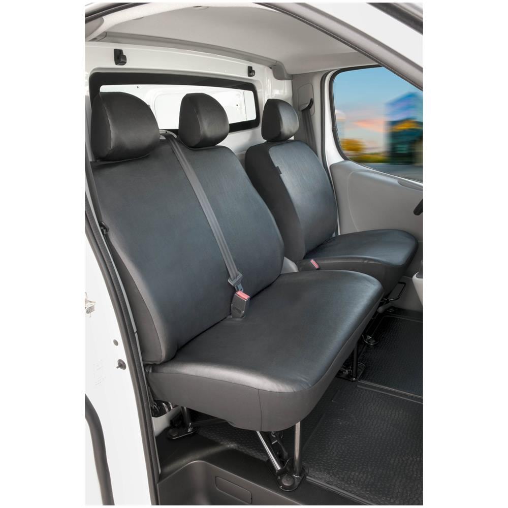 Transporter Coprisedili In Similpelle Per Renault Trafic Ii, Opel Vivaro, Nissan Primastar, Sedile Singolo E Doppio - Foto 1