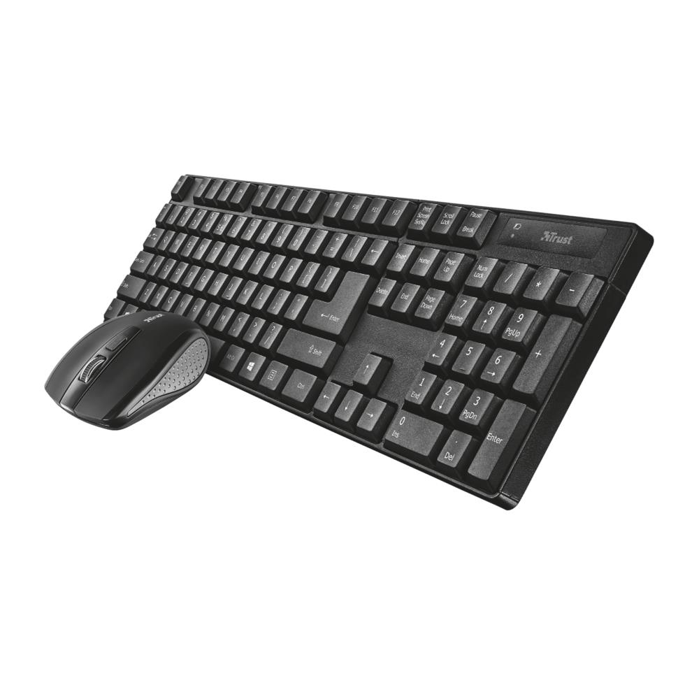 Tastiera e Mouse Wireless 24040  Colore Nero - Foto 1