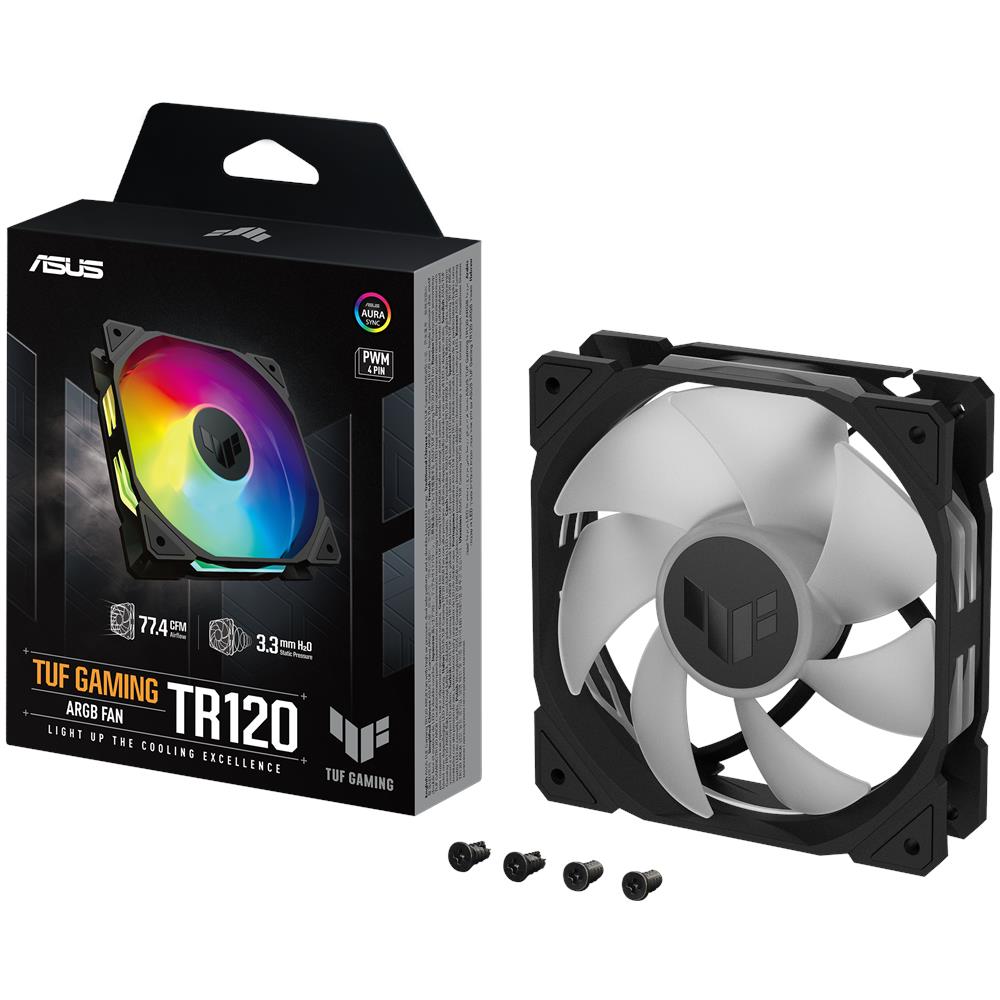TUF Gaming TR120 ARGB Fan - Single Pack Case per computer Ventilatore 12 cm Nero - Foto 1