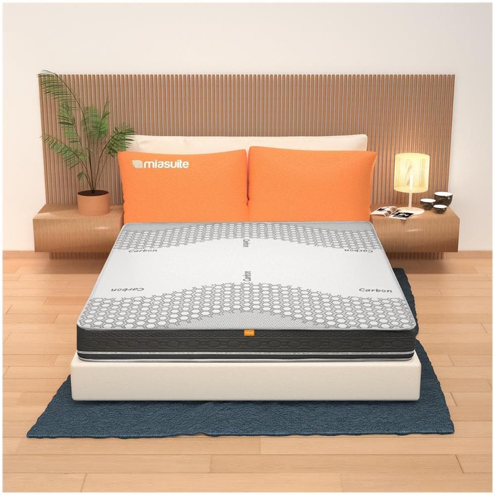 Materasso Molle Insacchettate Una piazza e mezza 120x200, alto 22 cm - Rivestimento Carbon. | Jolie - Foto 2